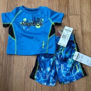 Reebok Kids Electric Blue Rashguard Set